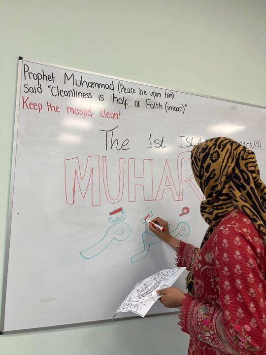 Teaching session at BKM Community Group
