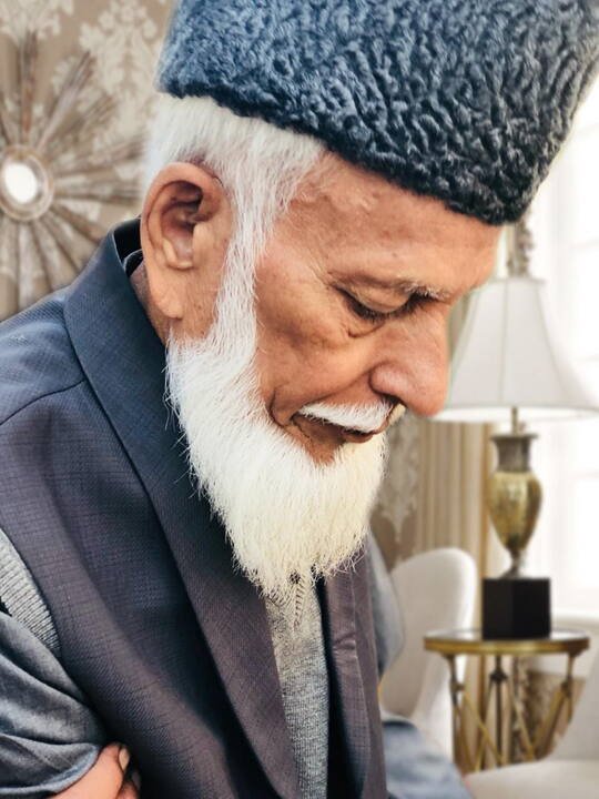 Scholar studying the Quran