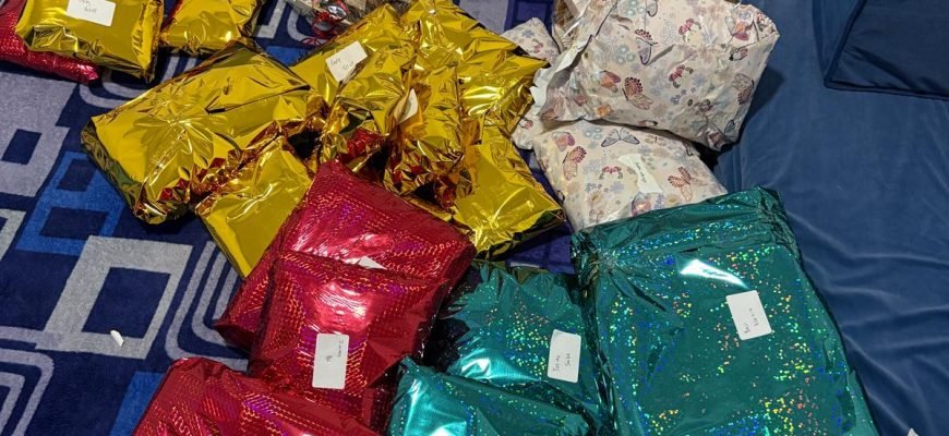 Food and essentials parcels prepared for families in need